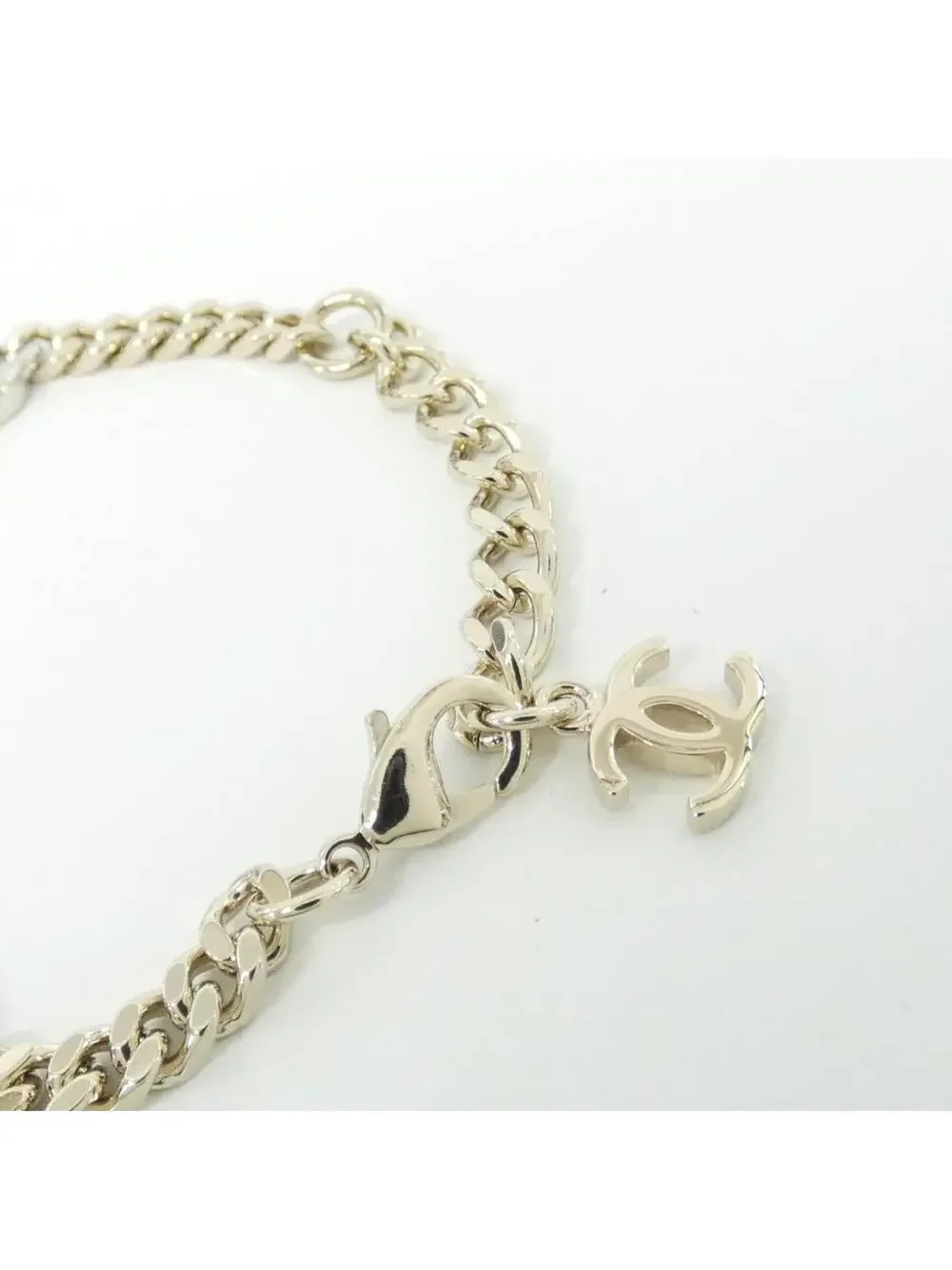 Chanel Bracelet Metal Clear Gold Silver #327501C11B